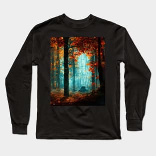 A forest in autumn Long Sleeve T-Shirt